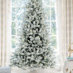 Buy King Flock Artificial Christmas Tree