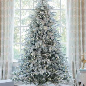 Buy Queen Flock Artificial Christmas Tree